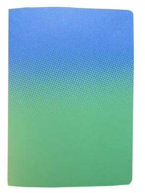 Carnet Brumes - DIABOLO - recto vert et bleu - Blandine Imberty - Carnet Chouette