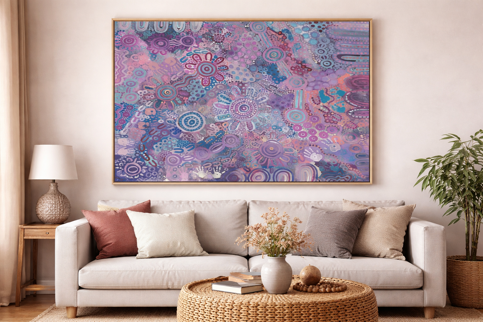 Elegant abstract art in soft pastel living room.png