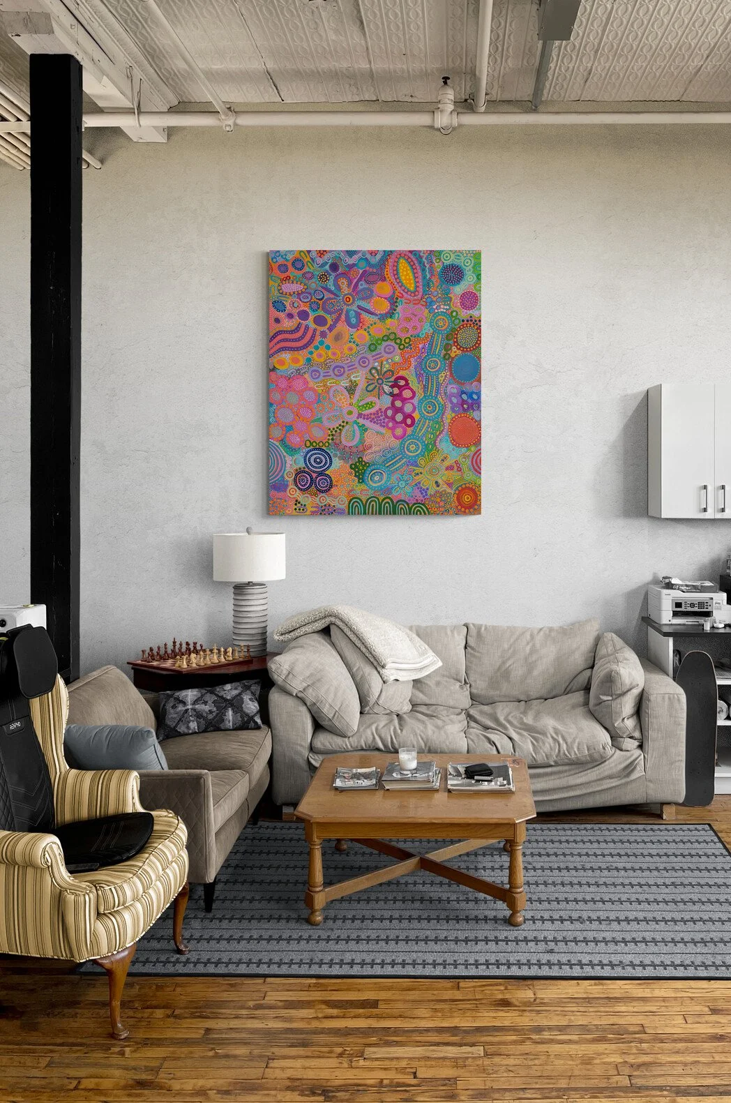 My Mothers country on the wall.jpg