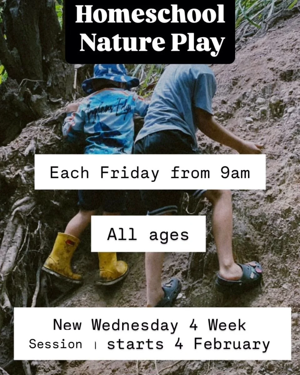 Homeschool Nature Sessions run every Friday from 9am for families wanting flexible, child-led learning in nature. All ages welcome. 

Children explore, move and learn through real experiences that build confidence, independence and connection.

A new