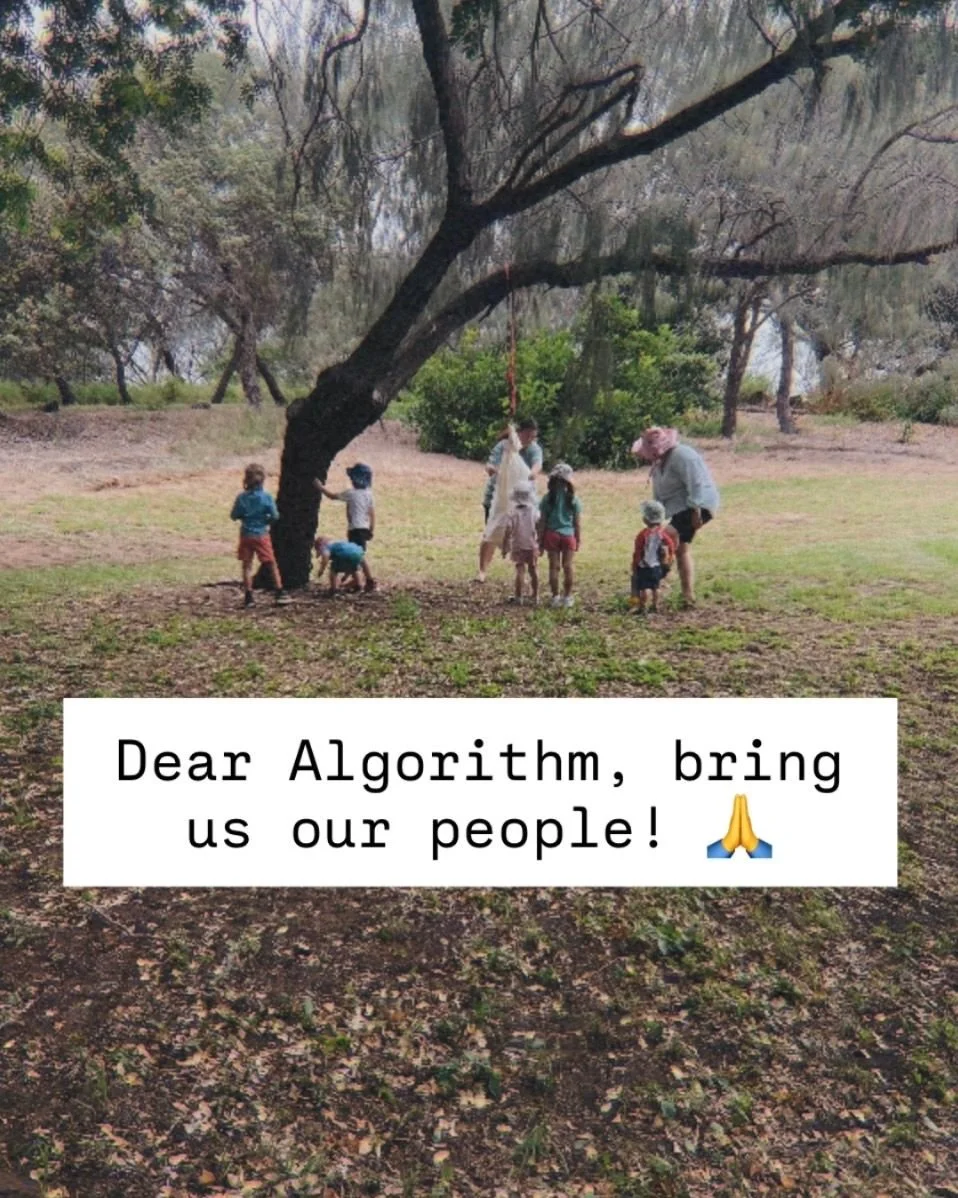✨ PLEASE CONNECT US WITH FAMILIES WHO FEEL THIS ✨ 

Maybe you&rsquo;re craving slower afternoons. 
Less rushing. Less screens. 
More time where your child can just be &mdash; and you can breathe too.

Maybe you&rsquo;re tired of environments where ch
