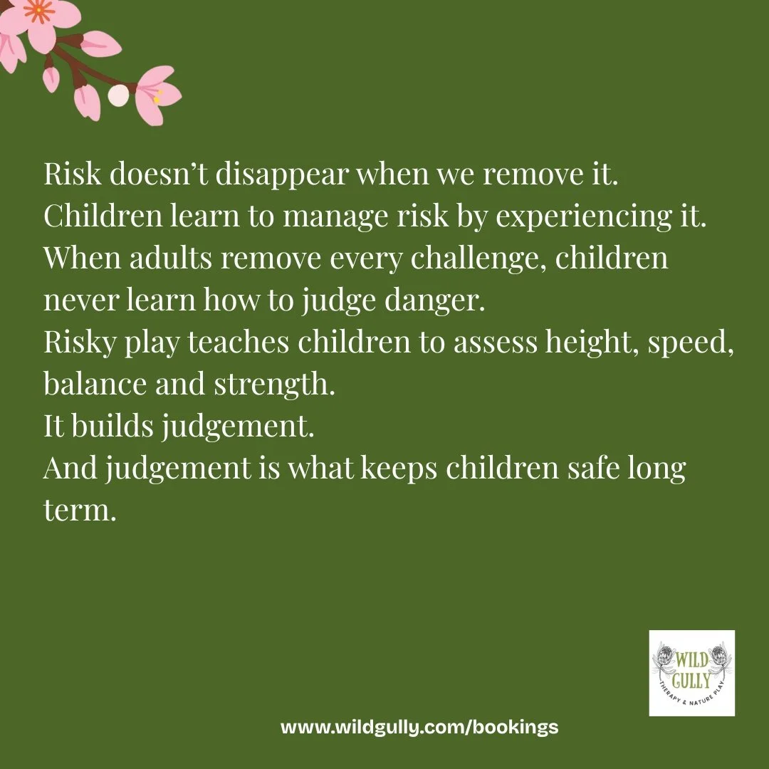 Many adults try to keep children safe by removing every risk.

No climbing.
No speed.
No tools.
No challenges.

But here&rsquo;s the problem&hellip;

When children are never allowed to experience risk, they never learn how to judge it.

They don&rsqu
