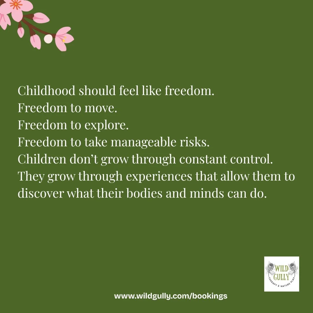 Many children today live in a world of constant instructions.

Sit here.
Don&rsquo;t climb that.
Be careful.
Slow down.

But when childhood becomes overly controlled, children miss something incredibly important &mdash; freedom to discover what they 