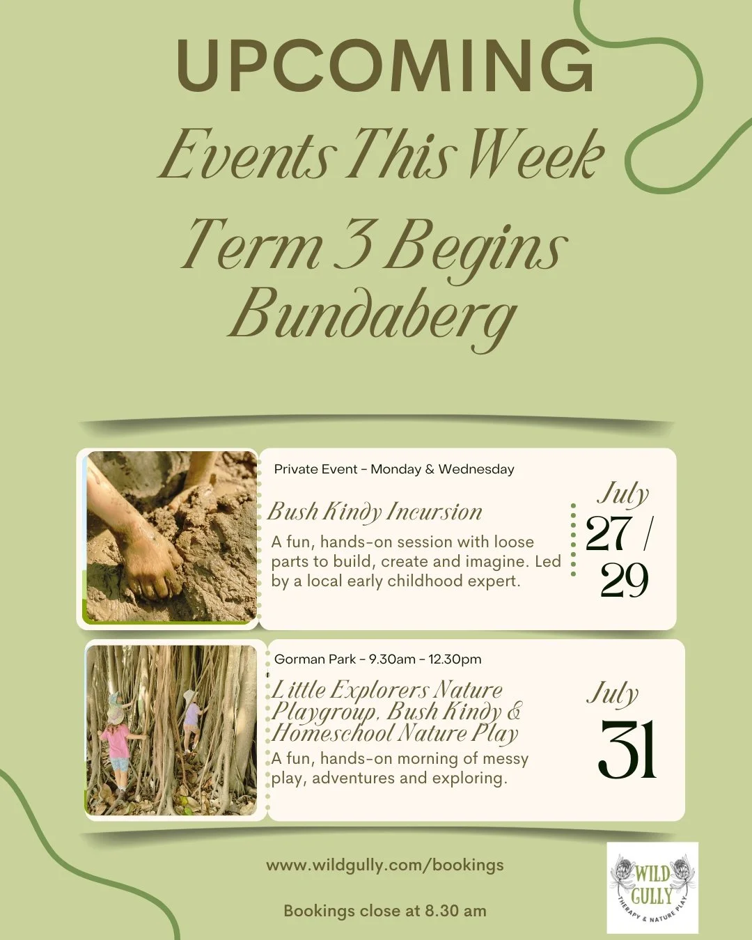 Another week, another opportunity to support children through meaningful play right here in Bundaberg.

Monday and Wednesday we head back into kindergartens for incursions 5 and 6 this term&mdash;bringing nature, connection, and hands-on learning int