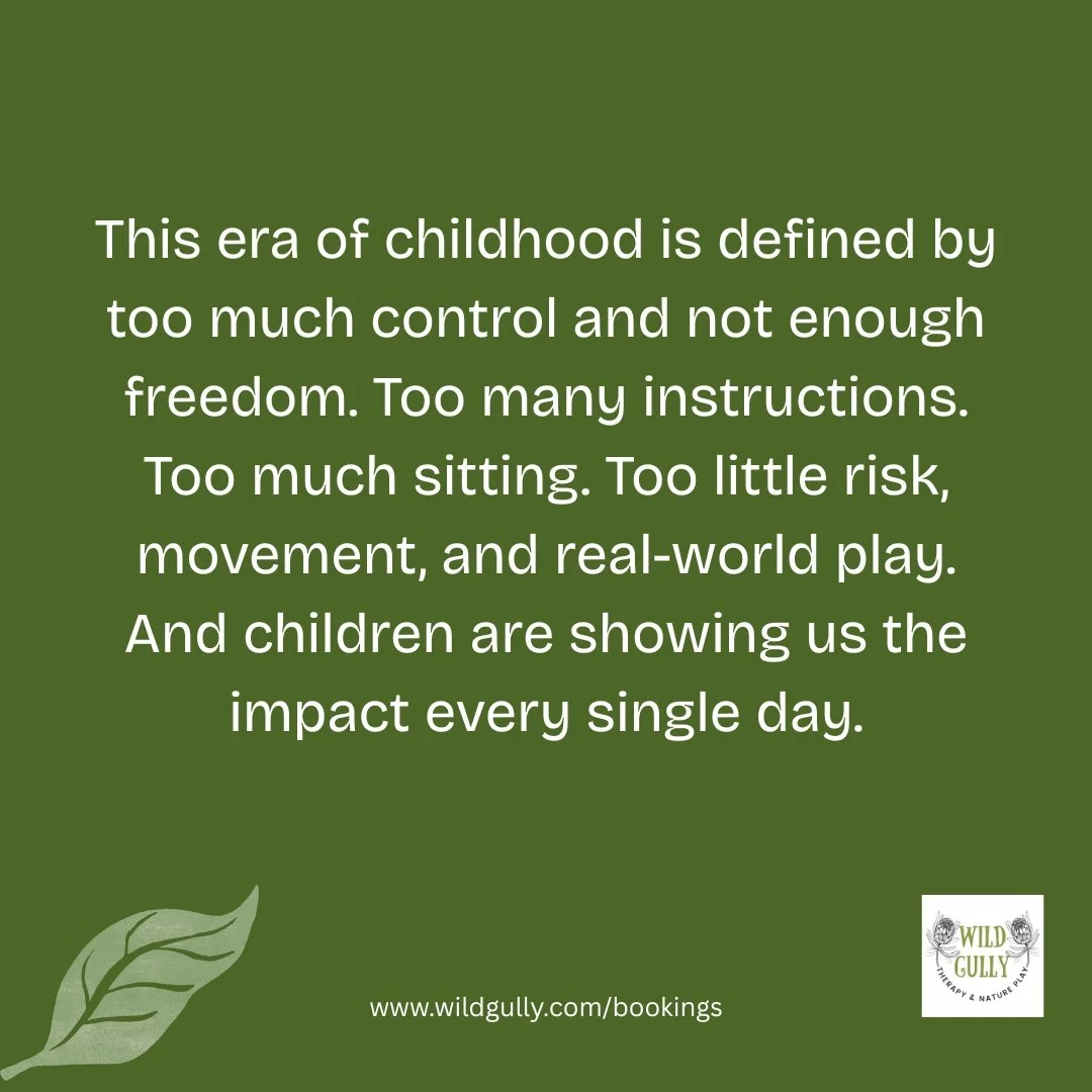 Childhood today is filled with too much control&hellip;
and not enough freedom.

Too many instructions.
Too much sitting.
Too little risk, movement, and real-world play.

And children are showing us the impact every single day.

Big emotions.
Low res