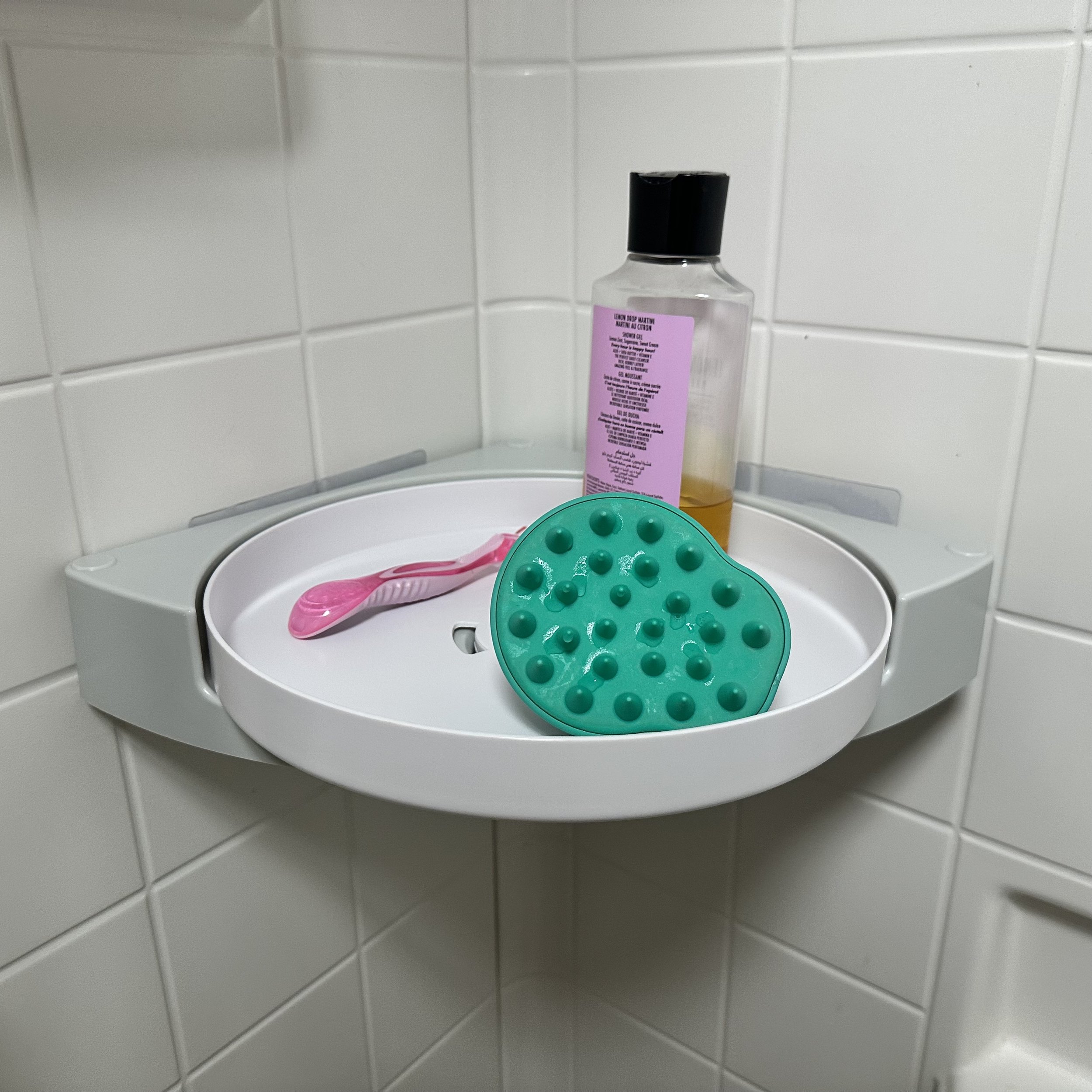 Honest Review of the Spinning Shower Caddy Lazy Susan from  LAMU —  Maggie McGaugh