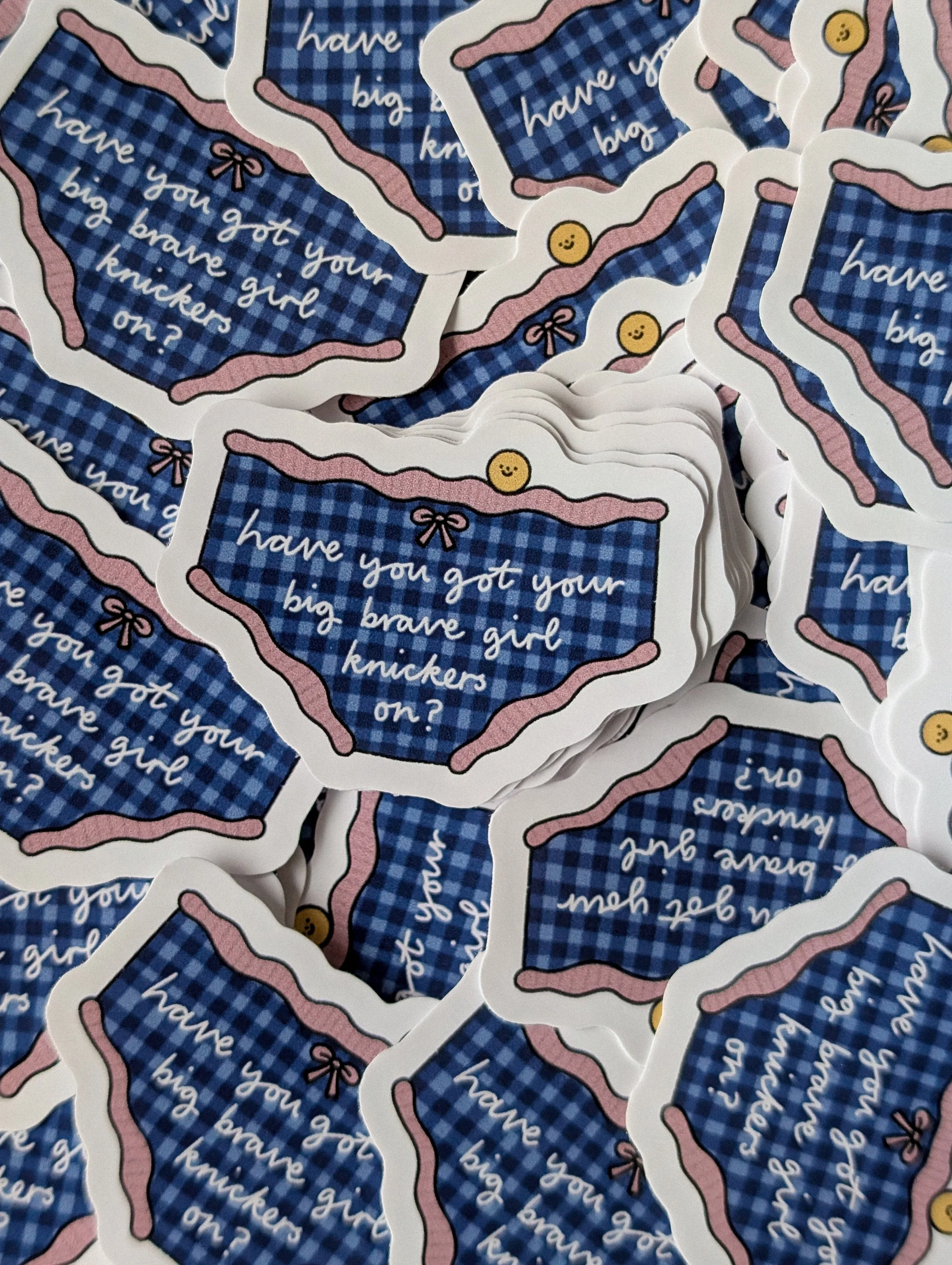 Big Brave Girl Knickers Sticker