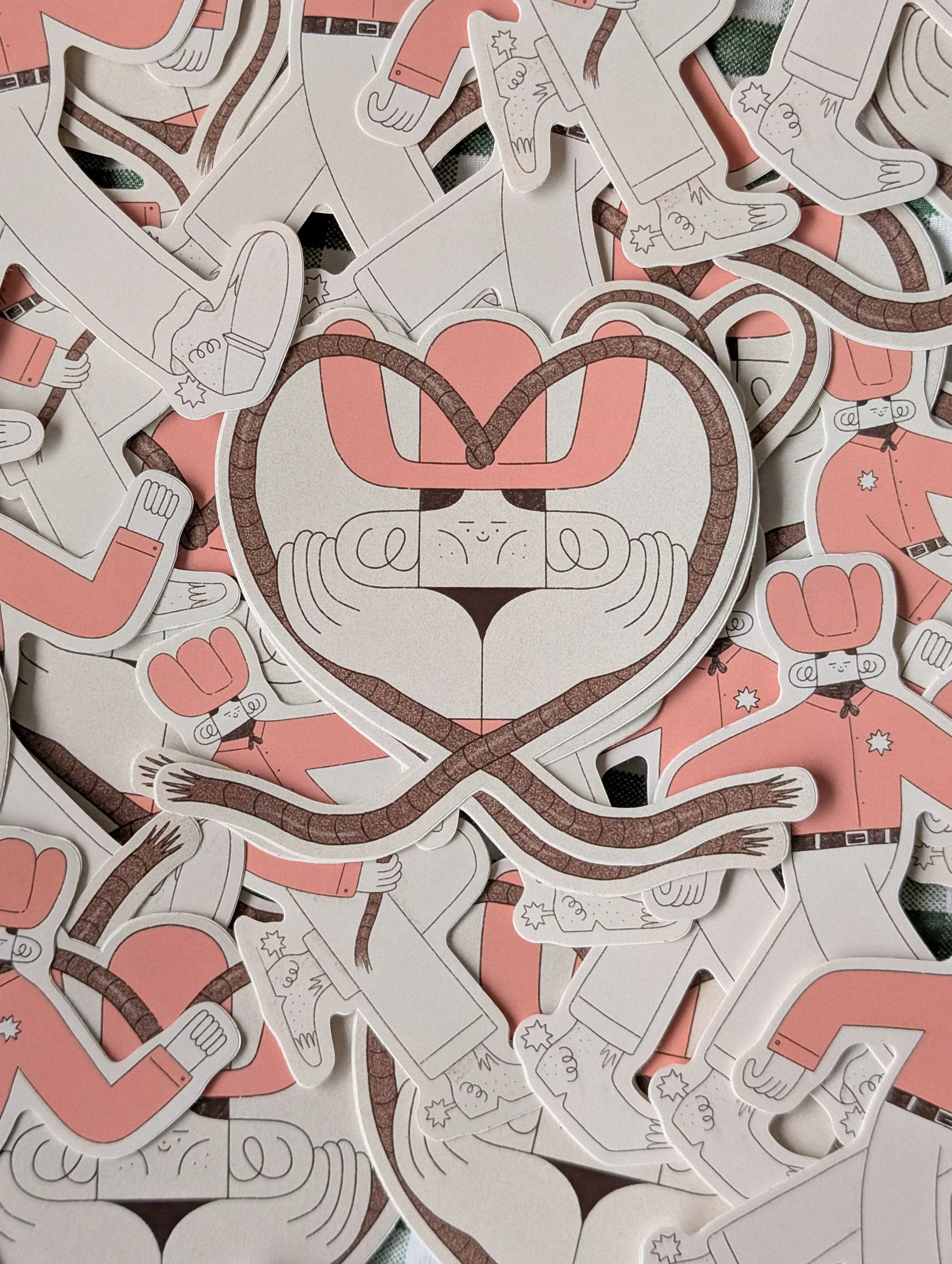 Colin Cowboy Stickers