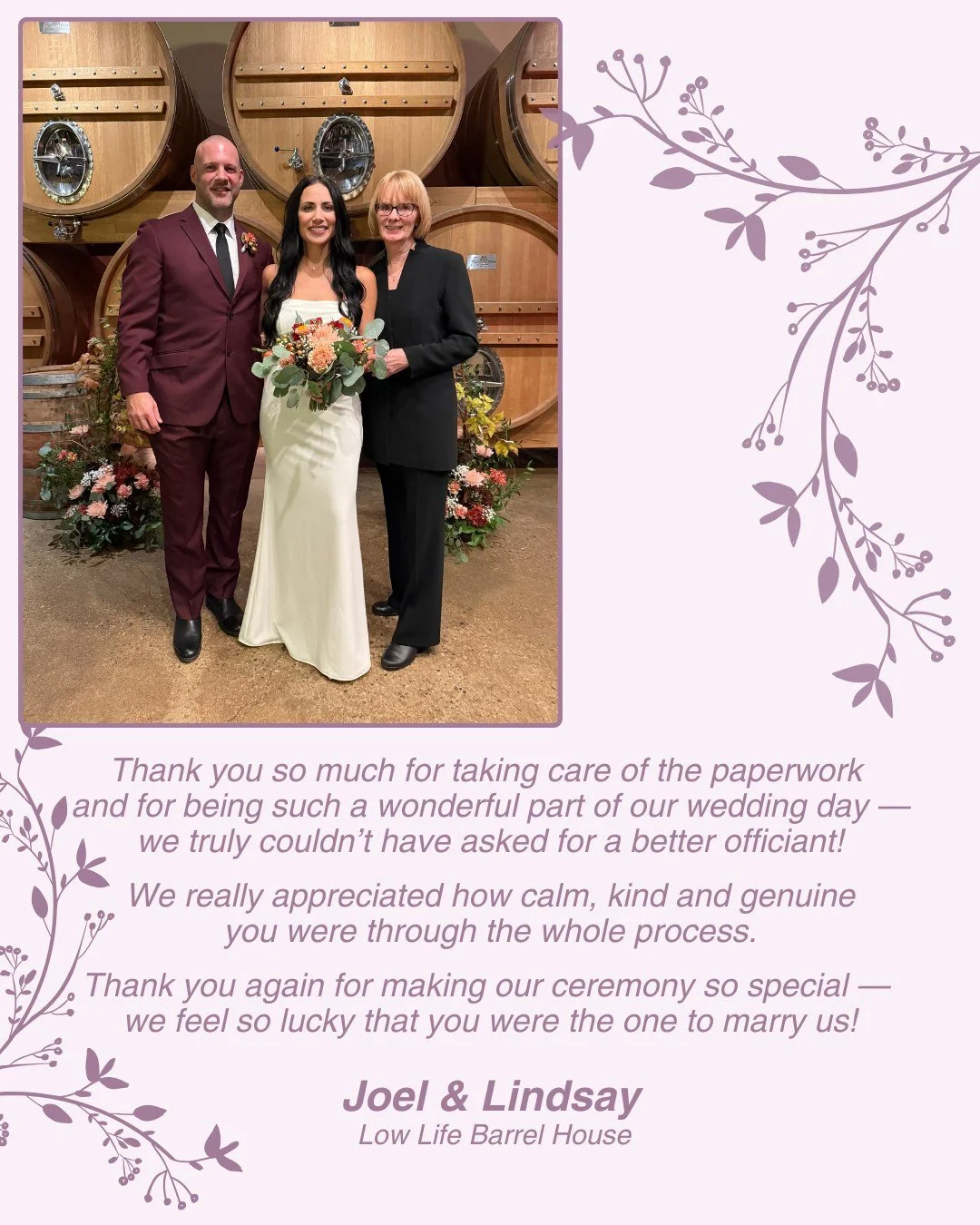 Congratulations Lindsay &amp; Joel! 💞
www.colleenolafson.ca