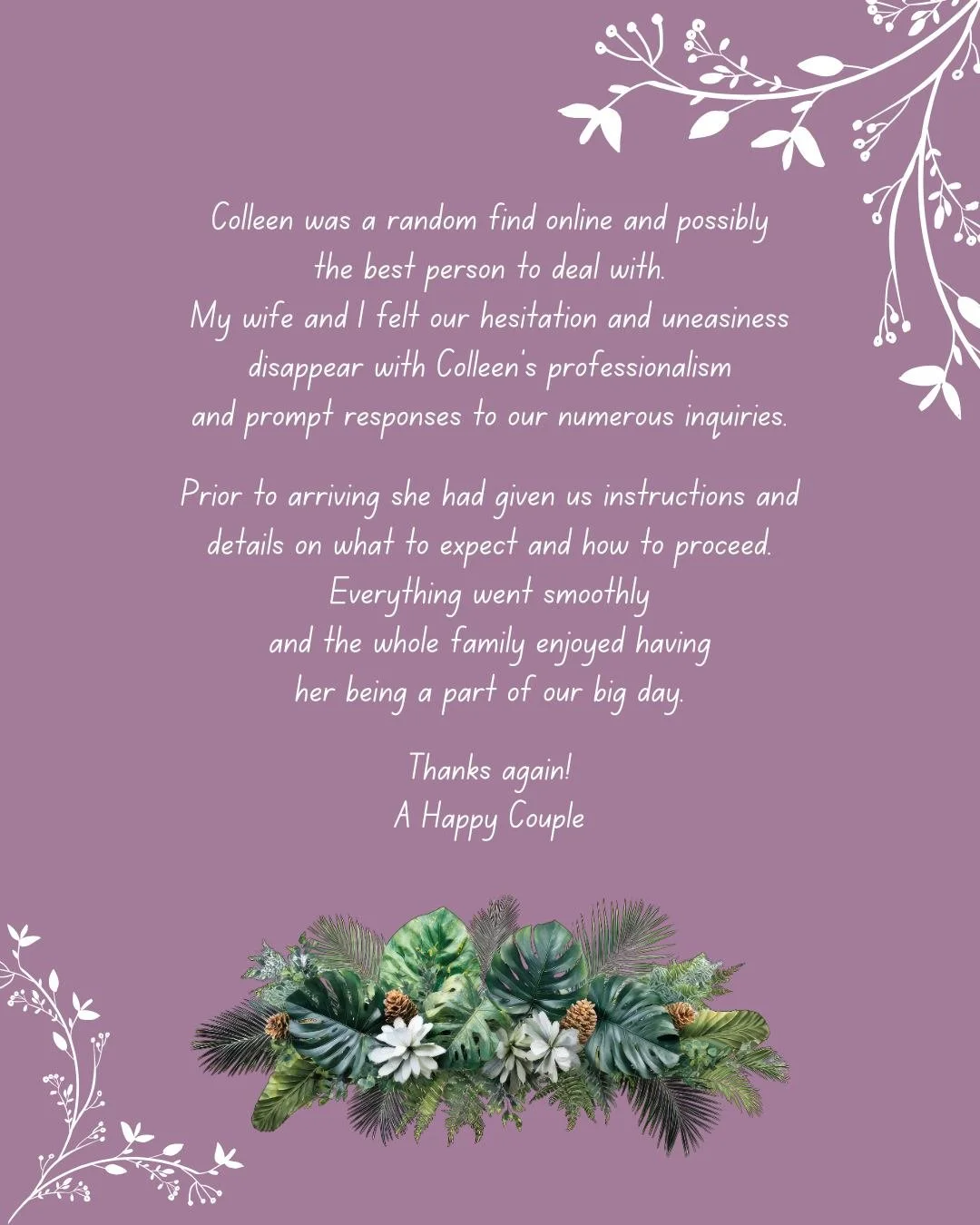 Congratulations to this couple -- eloped!
www.colleenolafson.ca