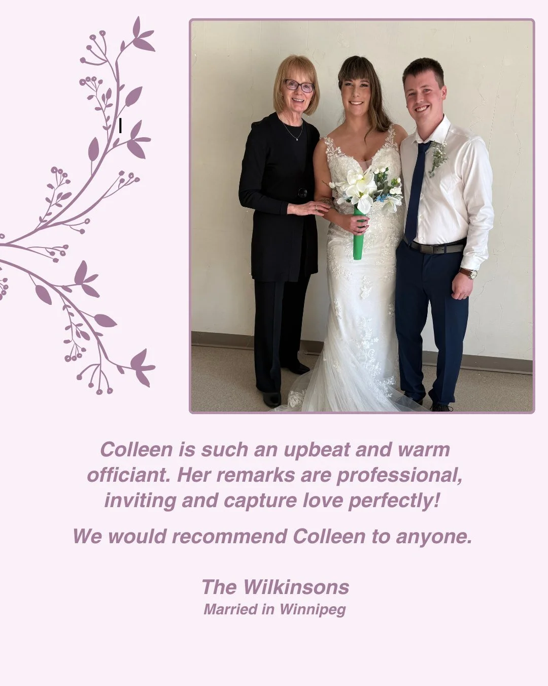 Congratulations to the Wilkinsons! 💞
www.colleenolafson.ca