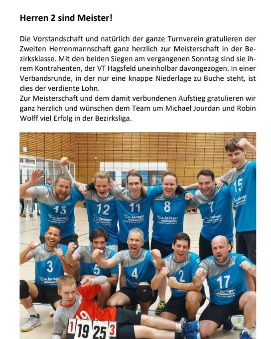 Wir gratulieren unserer Zweiten Herrenmannschaft  zur Meisterschaft in der Bezirksklassen! 

Wir sind stolz auf euch 🥳

#tvflehingen #volleyball #meister