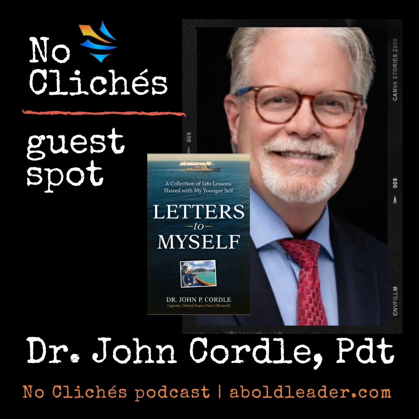 It's #WhatAreYouReadingWednesday and @td_smyers is back in the studio with Dr. JohnCordle, author of Letters to Myself, for the latest episode of No Clich&eacute;s - the podcast from A Bold Leader!

Available wherever you get podcasts.

@navalacademy