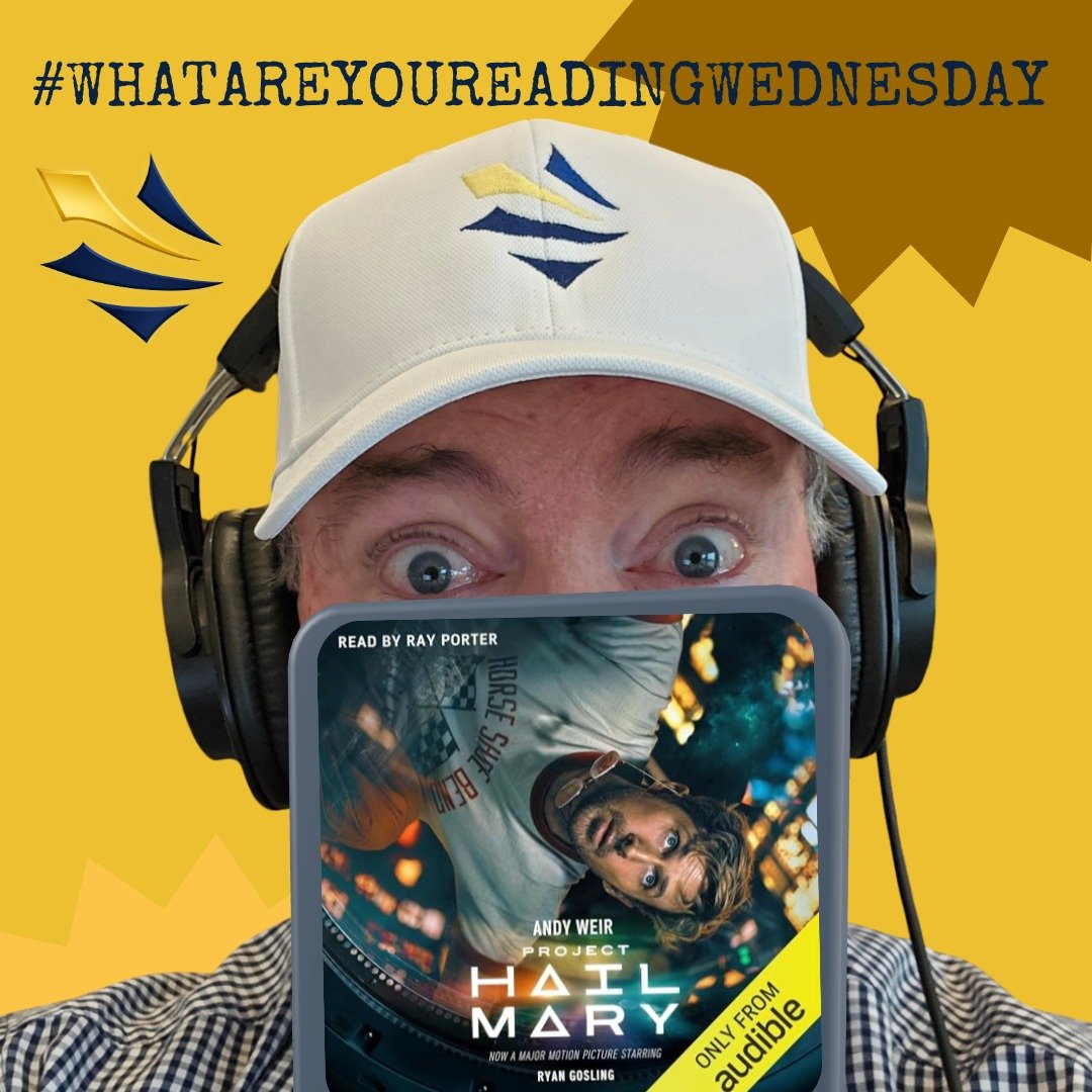 🎧 I fought it all week, but this #WhatAreYouReadingWednesday I find myself listening to the first work of fiction ever featured on this post series - Andy Weir's @projecthailmary 🧑&zwj;🚀

My daughter recommended I experience the book before seeing