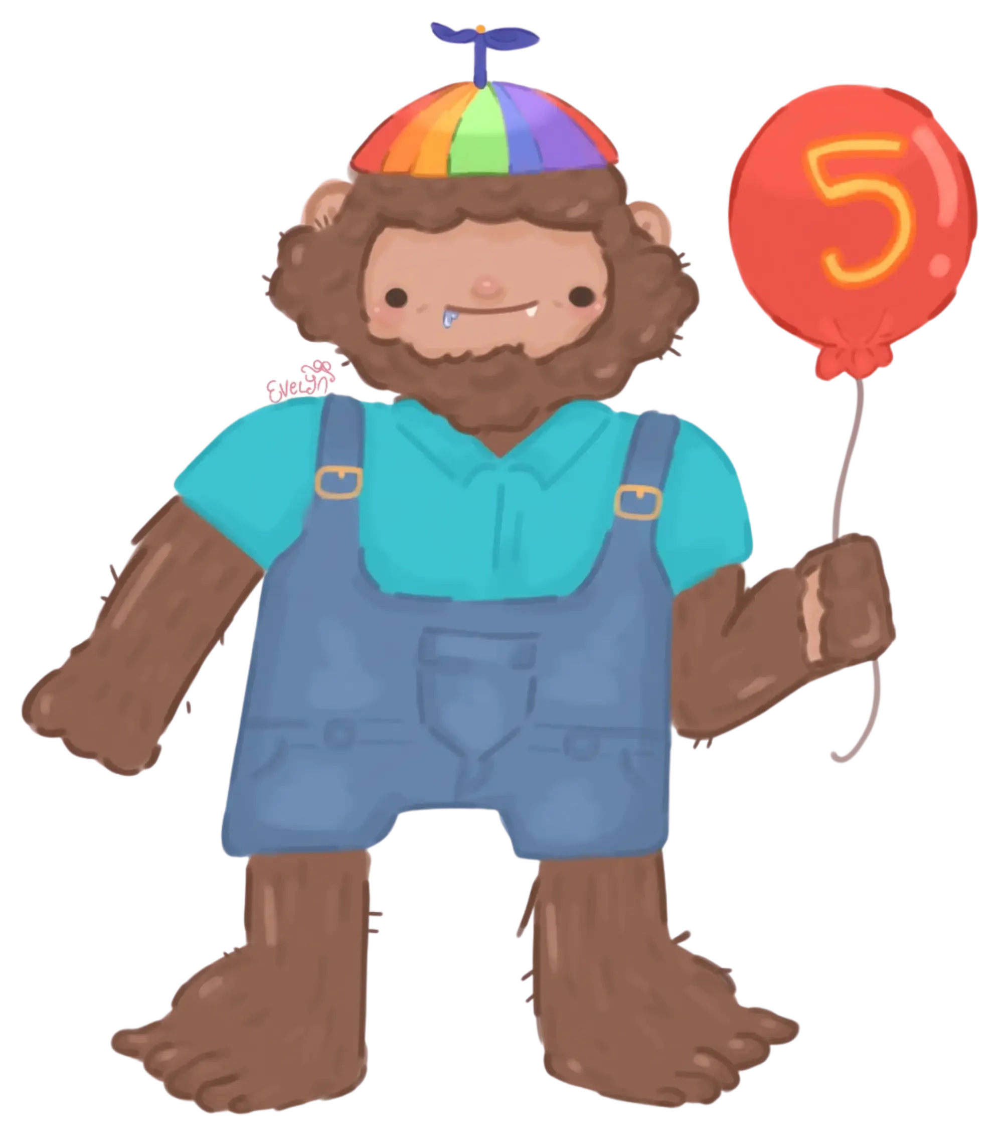 Darrell Mascot drawn by Evelyn H