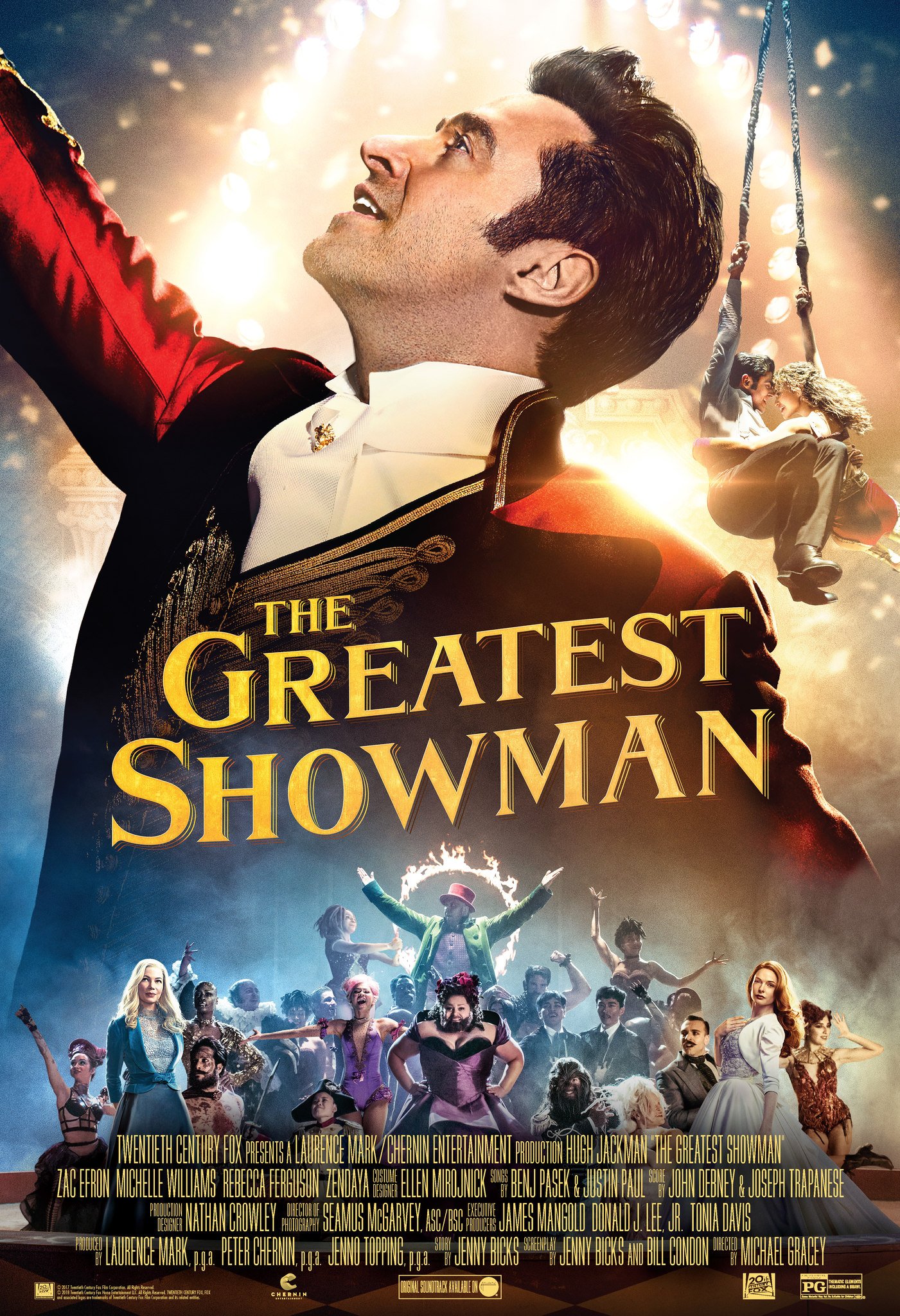 The Greatest Showman ( PG) - 31 Aug