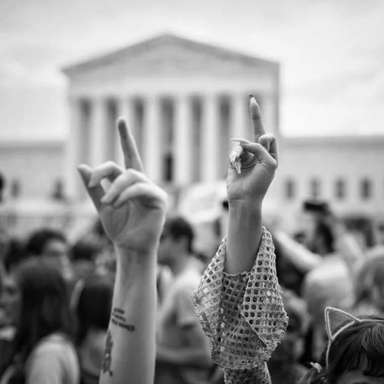 I’m done mourning and today I am ready to fight. Who’s with me? #suprememyass #riseup #voteblue