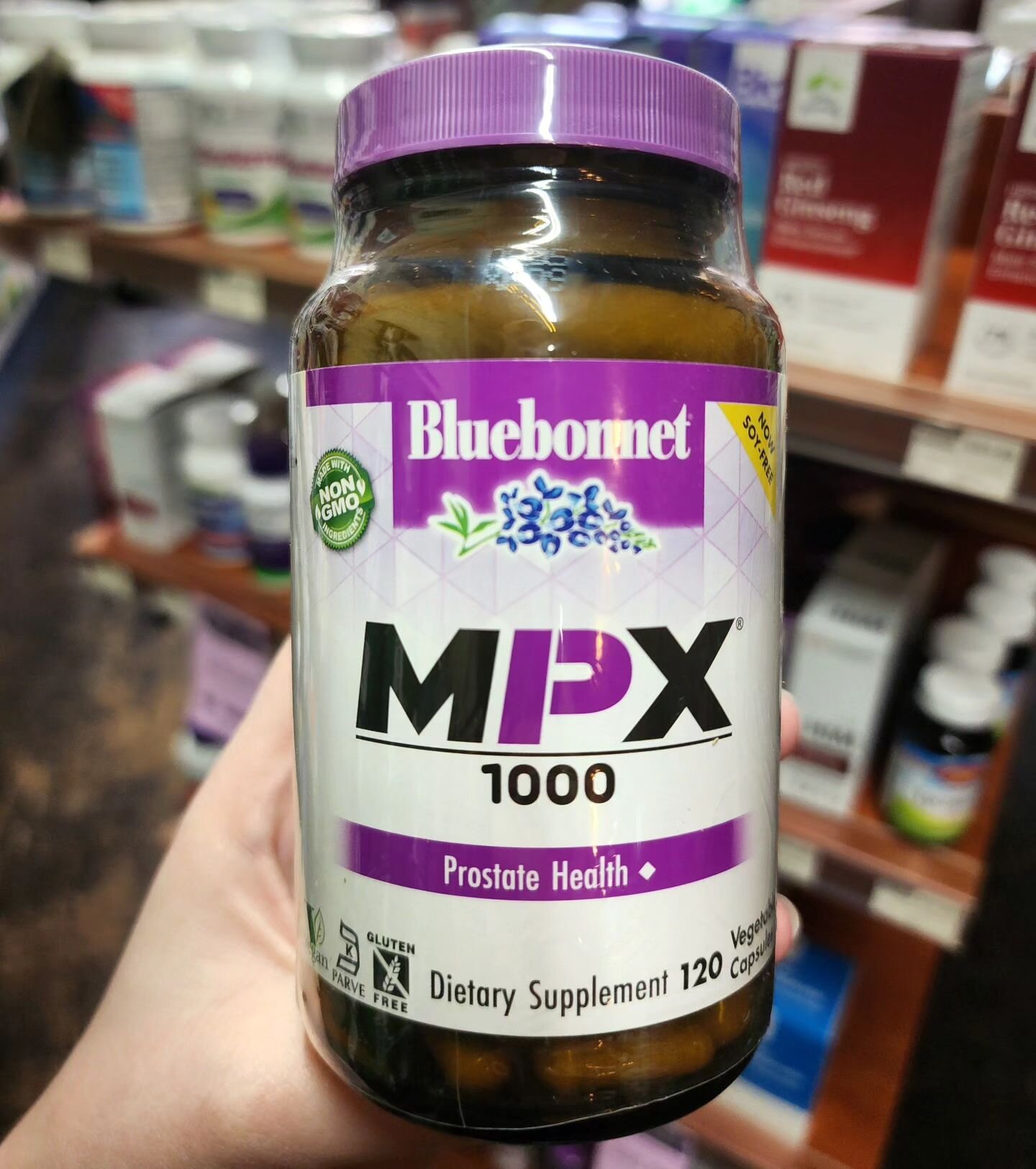 💥Doctor reccomended and customer favorite!💥

Bluebonnet&rsquo;s MPX 1000&reg; Prostate Support Vcaps are scientifically formulated with innovative and complementary nutrients to support men&rsquo;s prostate health, such as standardized saw palmetto