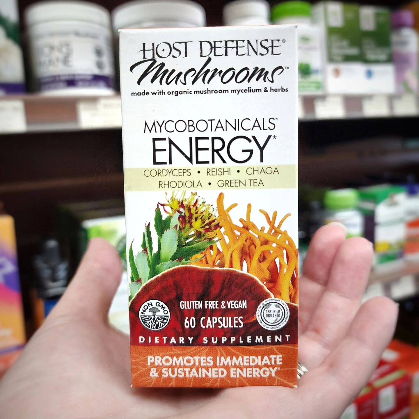 Promote immediate and sustained energy with Host Denfense's Energy formula!
✨️💥⚡️🍄🌿
Shop with us from 9a-6p!