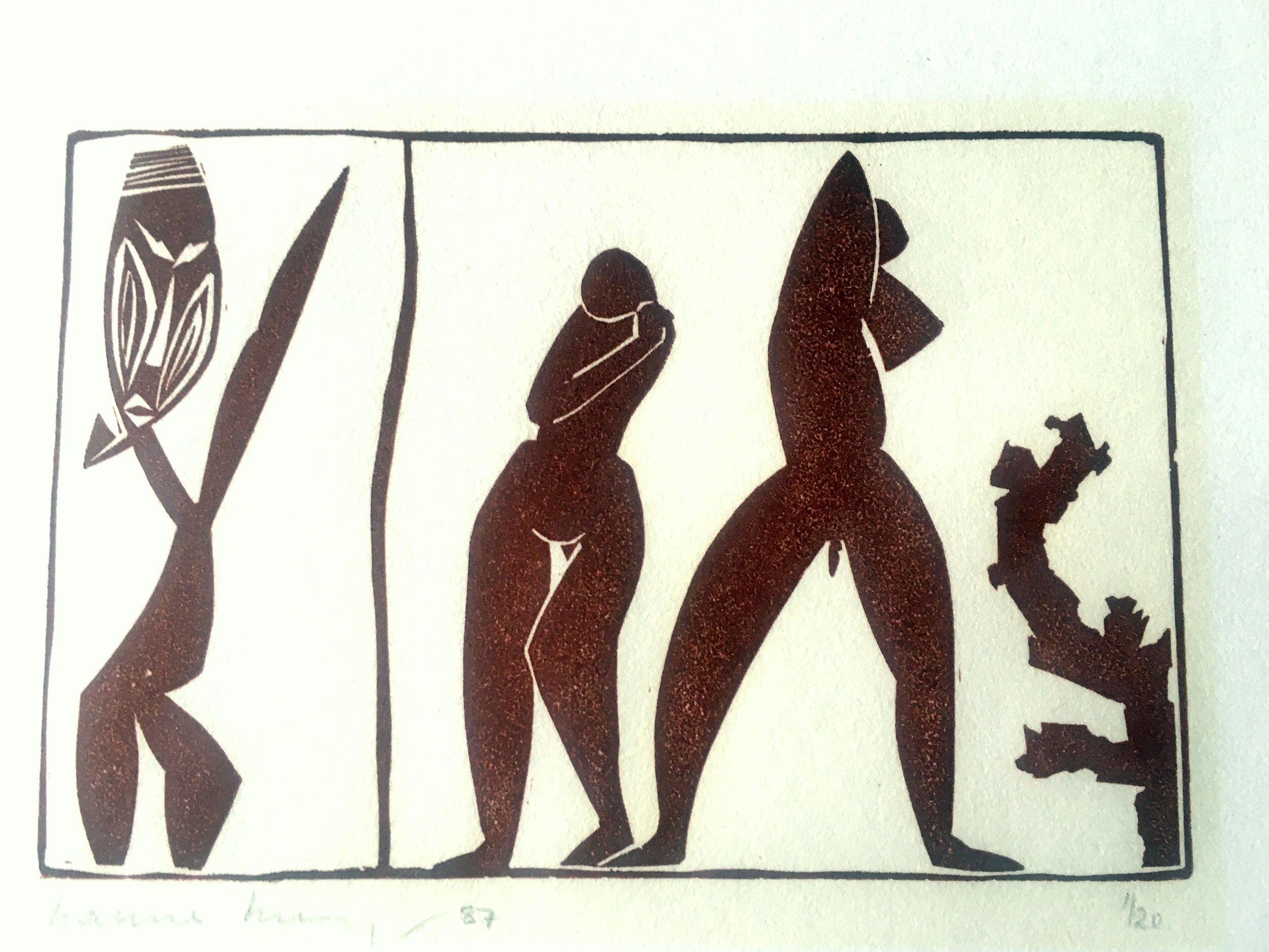 Z.T. lino cut