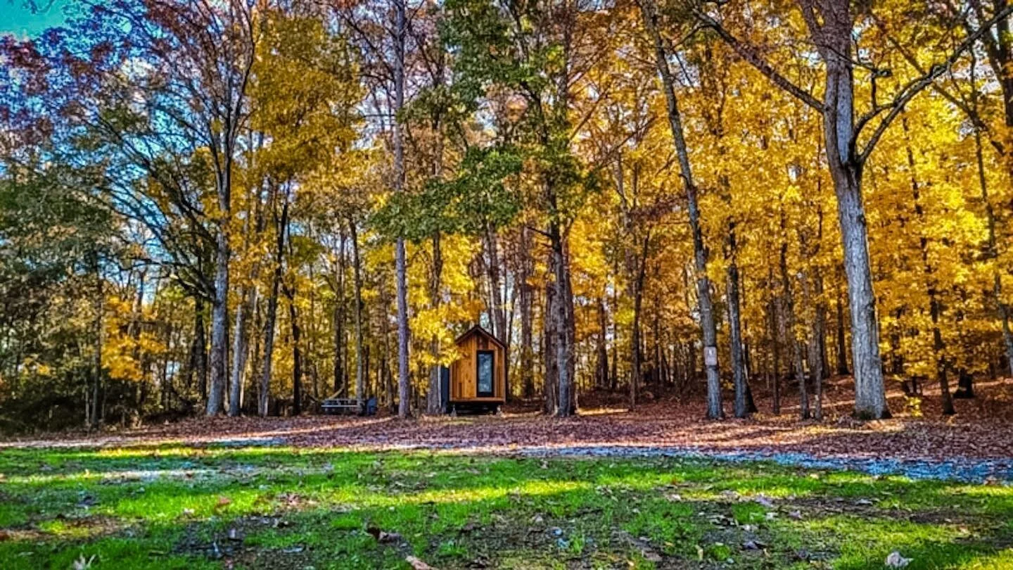 Dreamy oasis perfect for weekend adventures✨
&bull;
&bull;
&bull;
#tinyhome#tinyhouseonwheels#nordic#adventure#outdoors#tinyliving#tinyhousebuild#minimalisthome#cabininthewoods#livingontheroad#nomad#alternativeliving#cottage