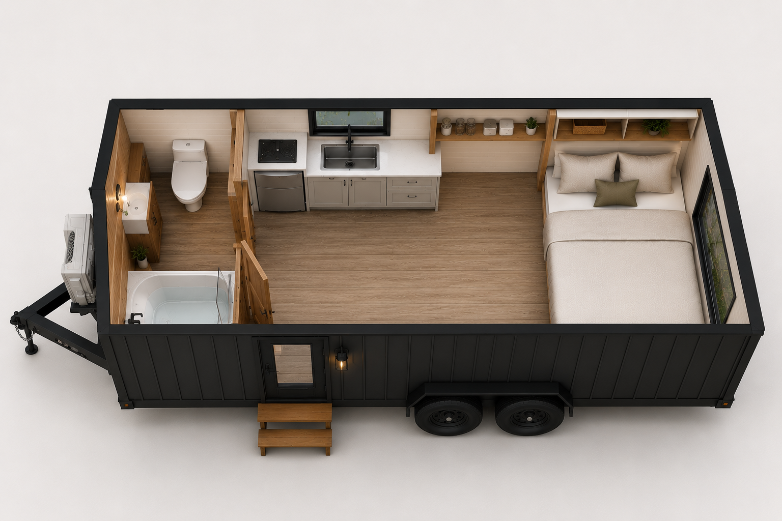 The Nordic Abode - a 8'x22' tiny home