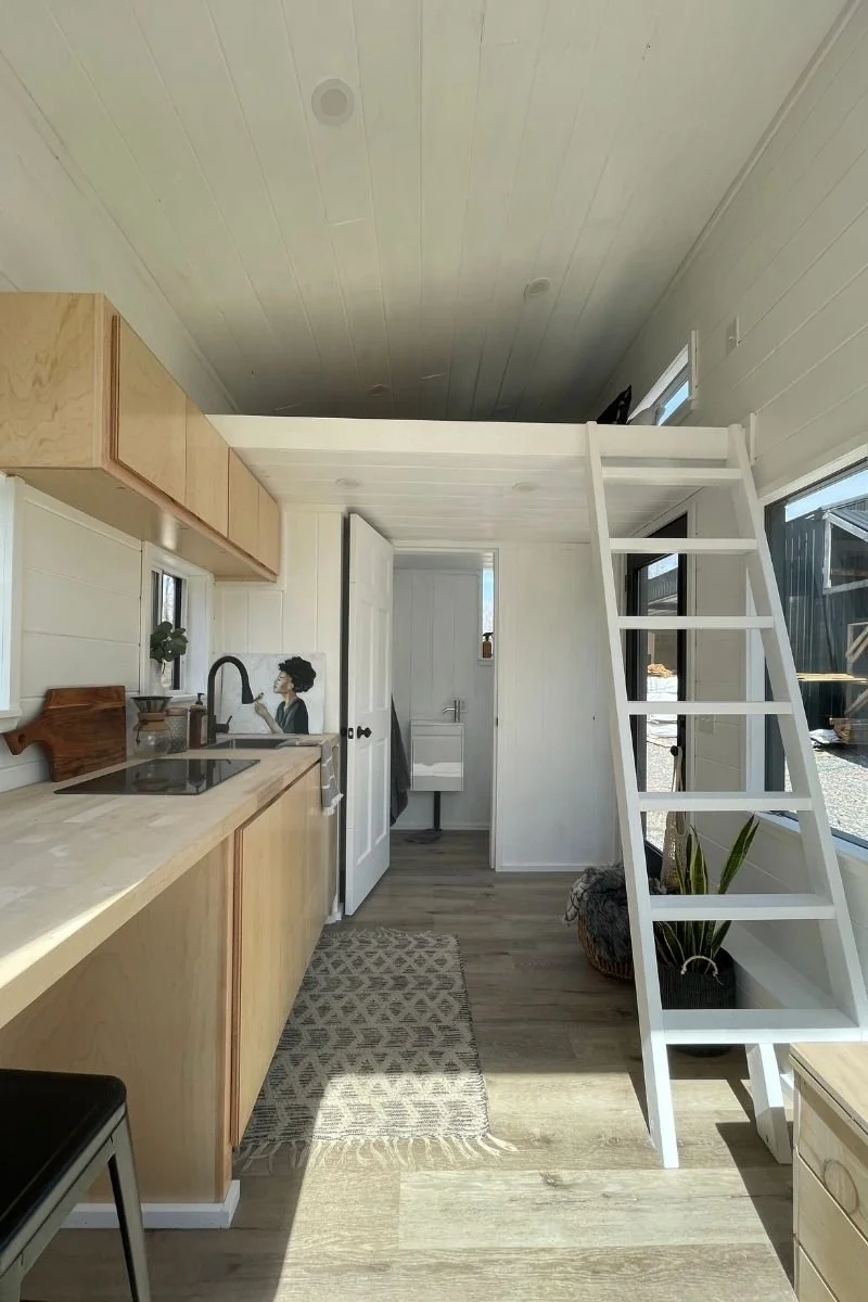 Modern Tiny Home on Wheels with Loft Area