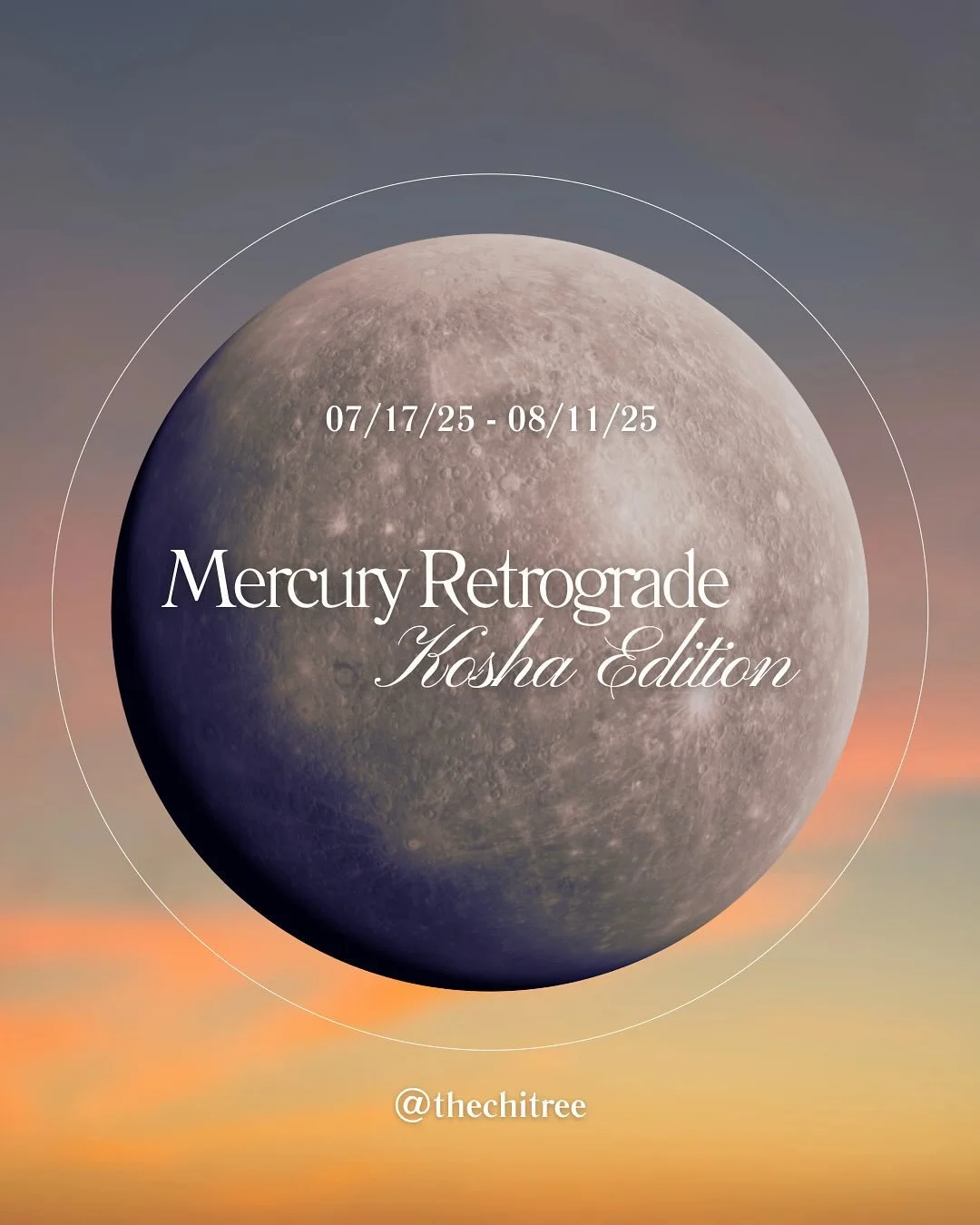 Mercury retrograde in Leo (7/17/25-8/11/25)
invites a sacred pause ~
to reflect on how you express, lead, and live in alignment with your truth.

This is not regression.
It&rsquo;s soul-level refinement.

Each Kosha holds a key to navigating this shi