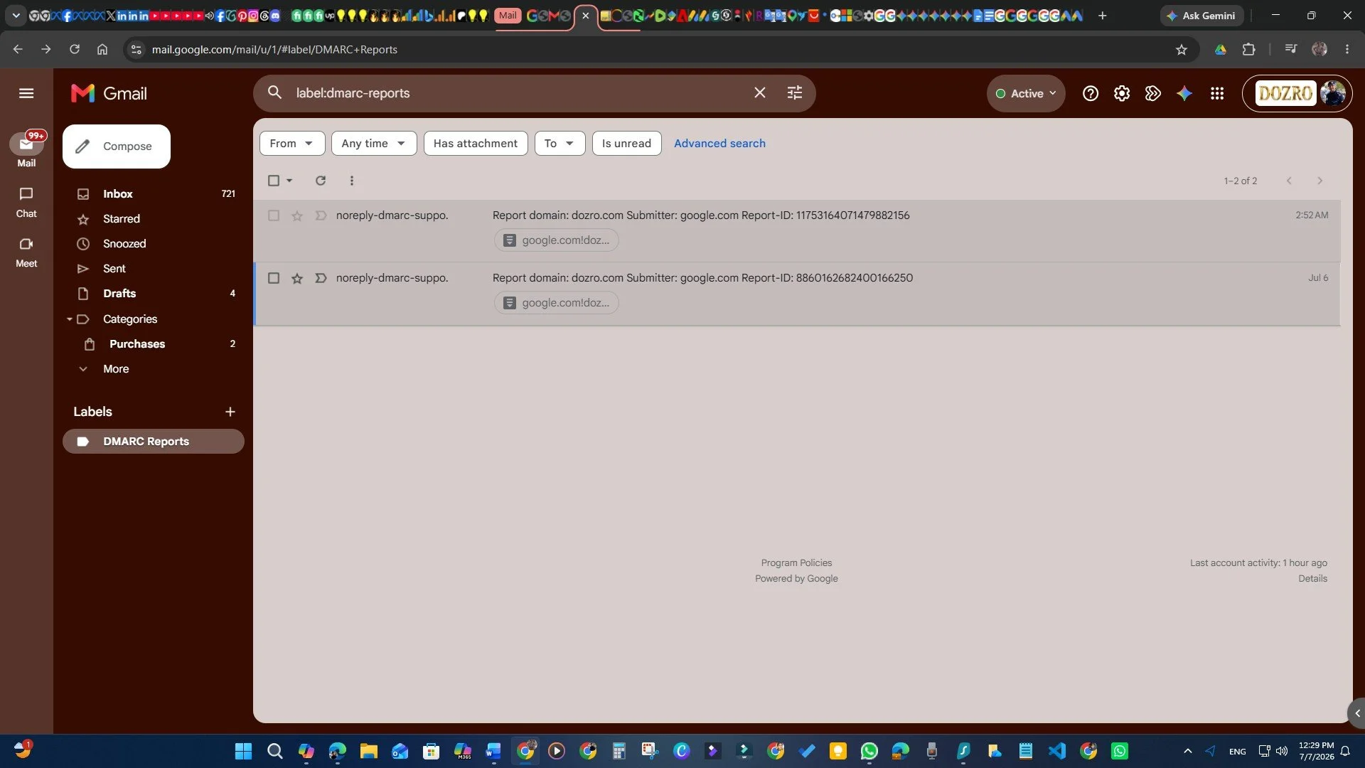DMARC Report Example