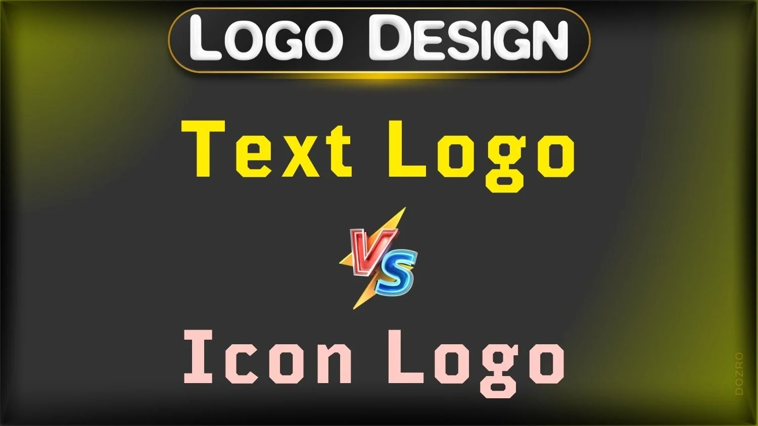 Text-Only Logo vs Graphic Icon Logo: Which One is Superior? — DOZRO