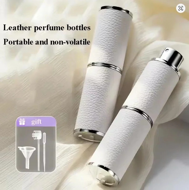 Leather Perfume Atomizer for Traveling Mini Perfume Refillable Bottles Empty Spray Bottle
