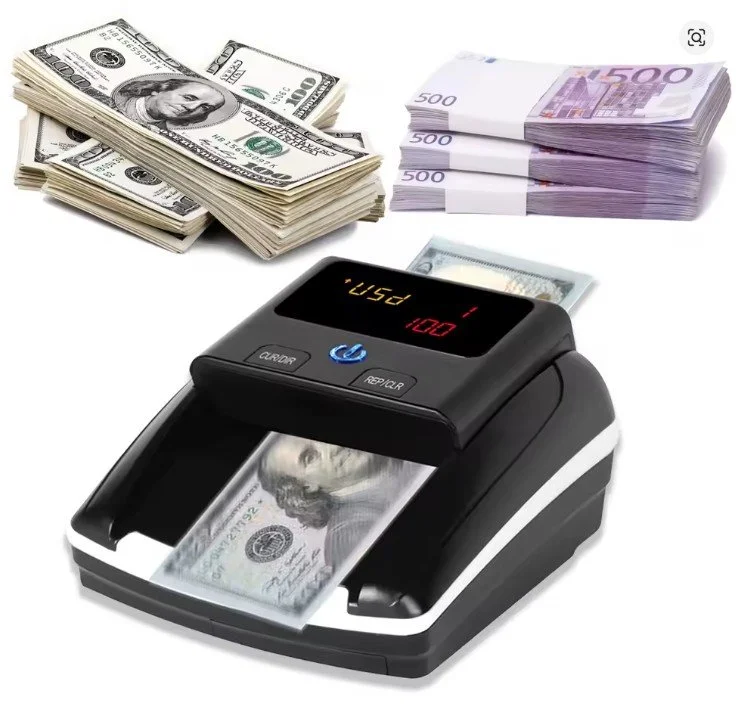 Portable Mini Money Counter Counterfeit Bill Detector Automatic Money Detection