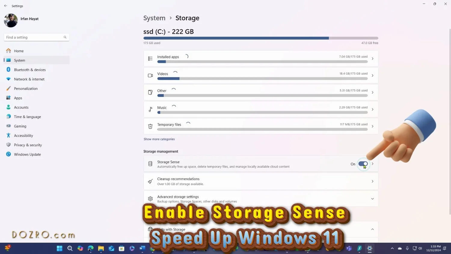 how to free up memory on windows 11