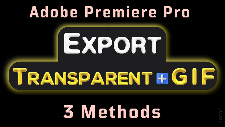 adobe premiere pro transparent background