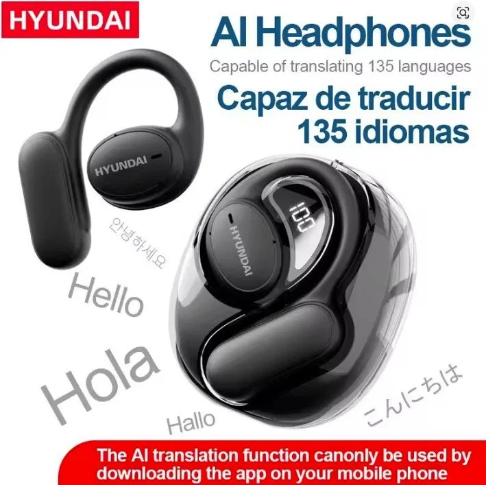 AI Bluetooth Translation Earphones AI Intelligent 100+ languages