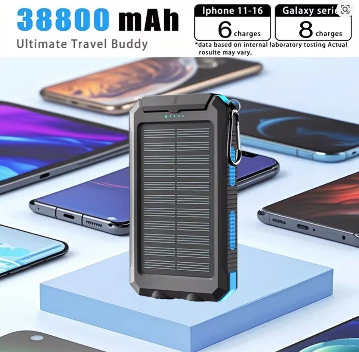 Solar Power Bank Ultra Capacity Super-Fast Charging