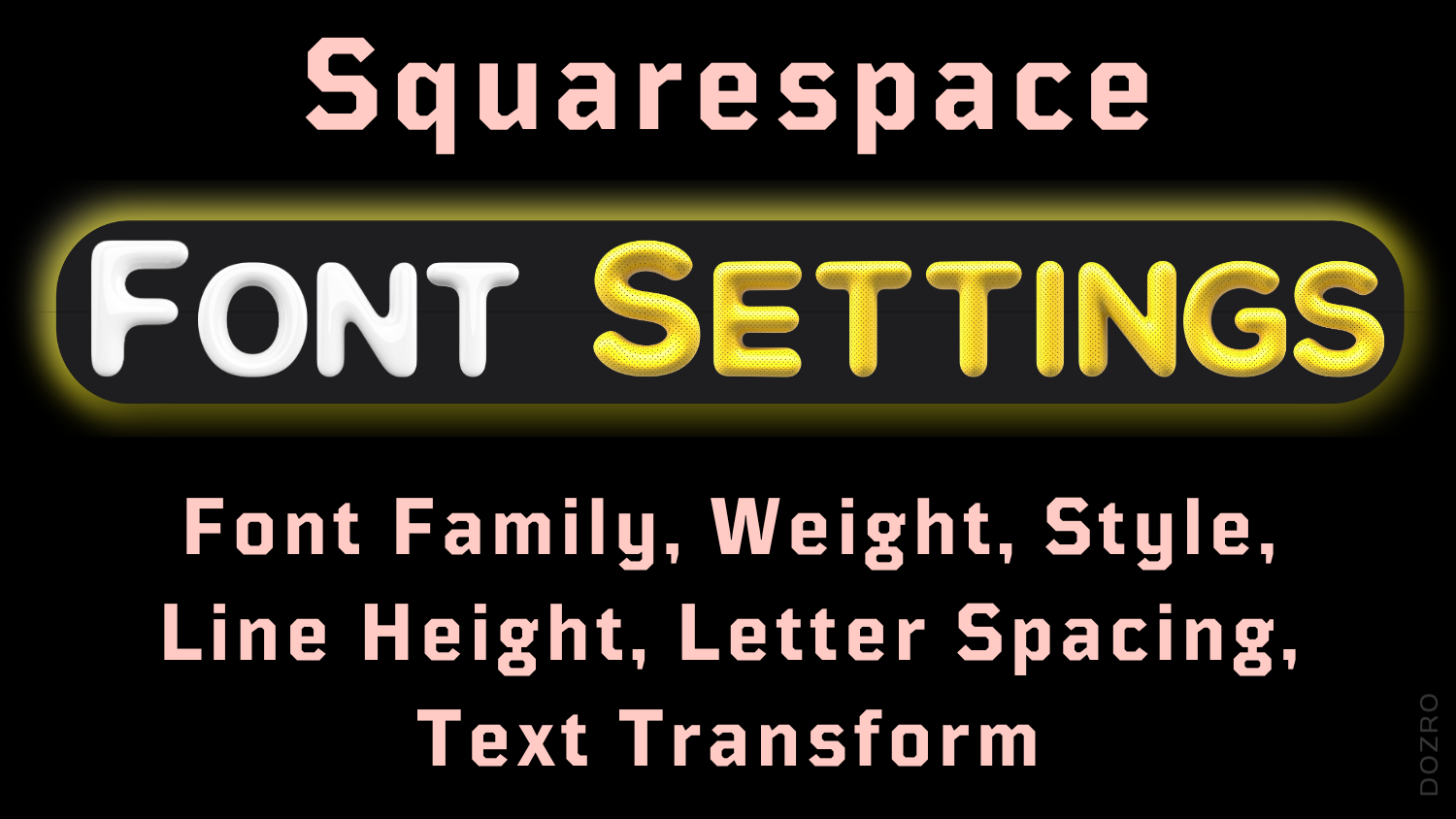 Squarespace Micro Font Settings Tips – Family, Weight, Style, Line ...