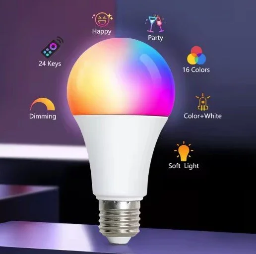 Remote Control LED Light Bulb Colorful Smart Spotlight