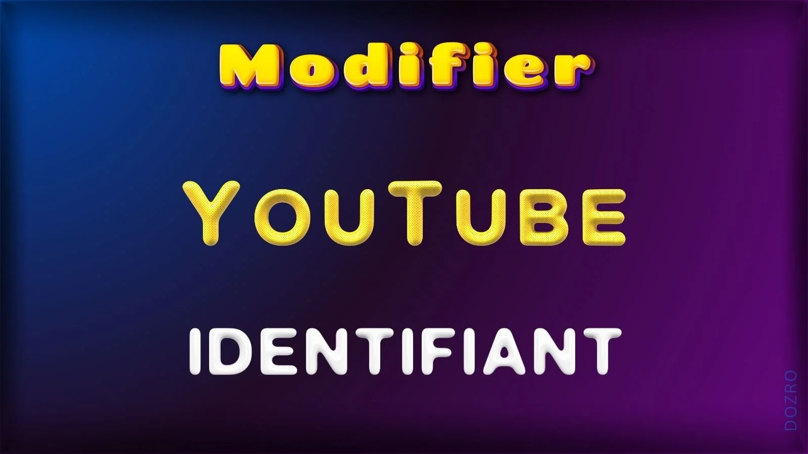 Comment modifier le lien ou l'identifiant de la chaîne YouTube avec des ...