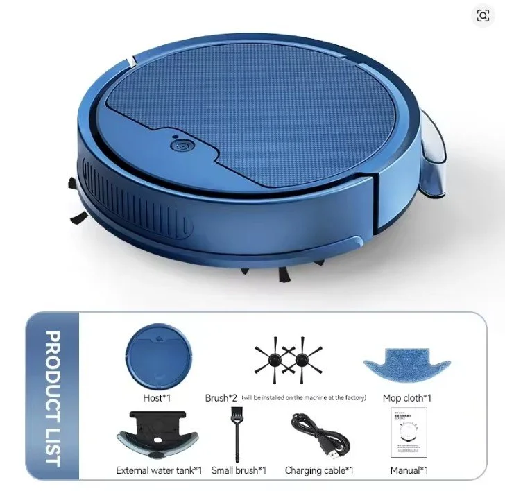 Automatic Sweeping Robot Vacuum Cleaner with APP Control and Water and Wet Mopping