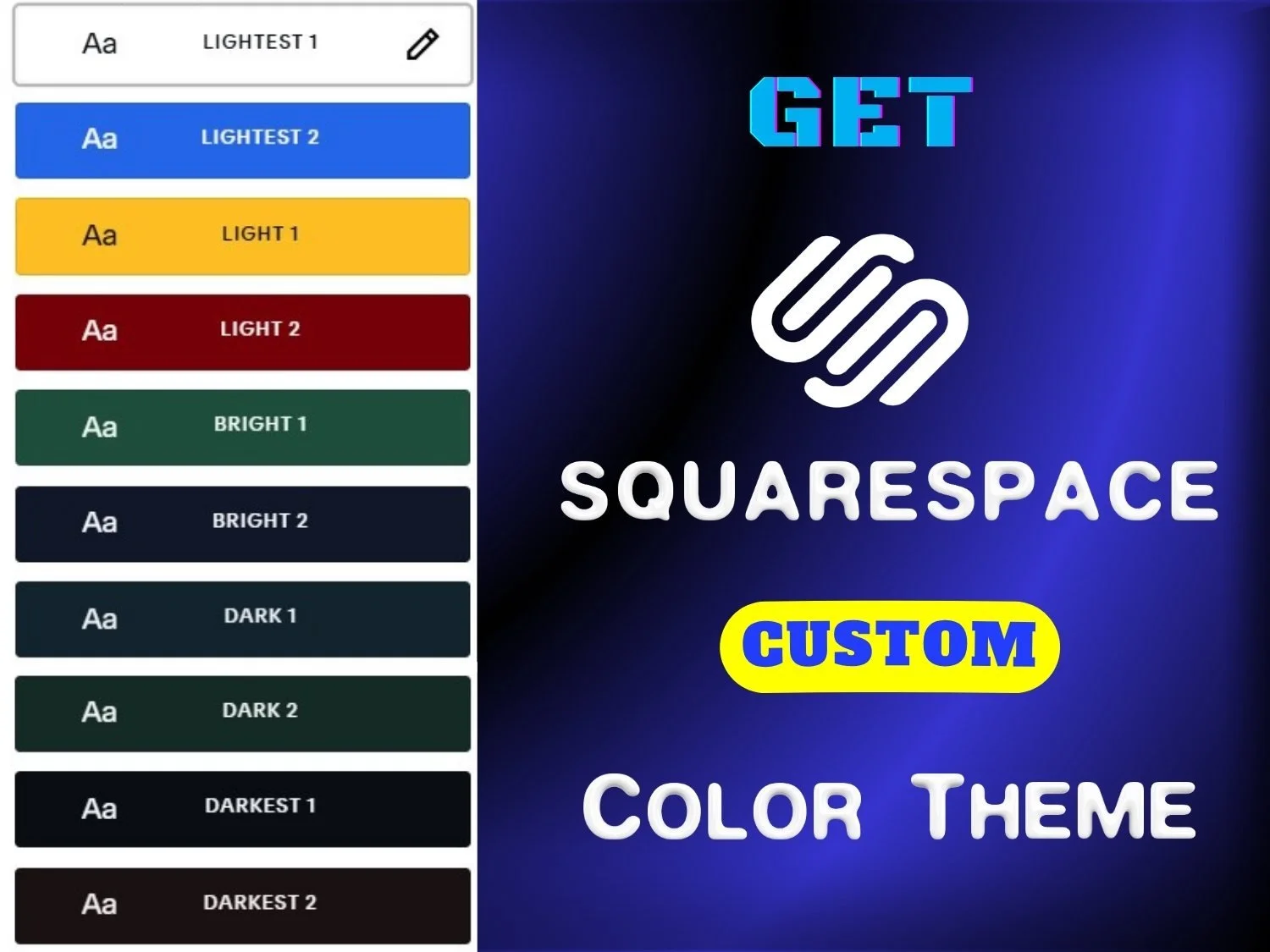 Get Premium Squarespace Color Themes | Custom WCAG Compliant Palettes