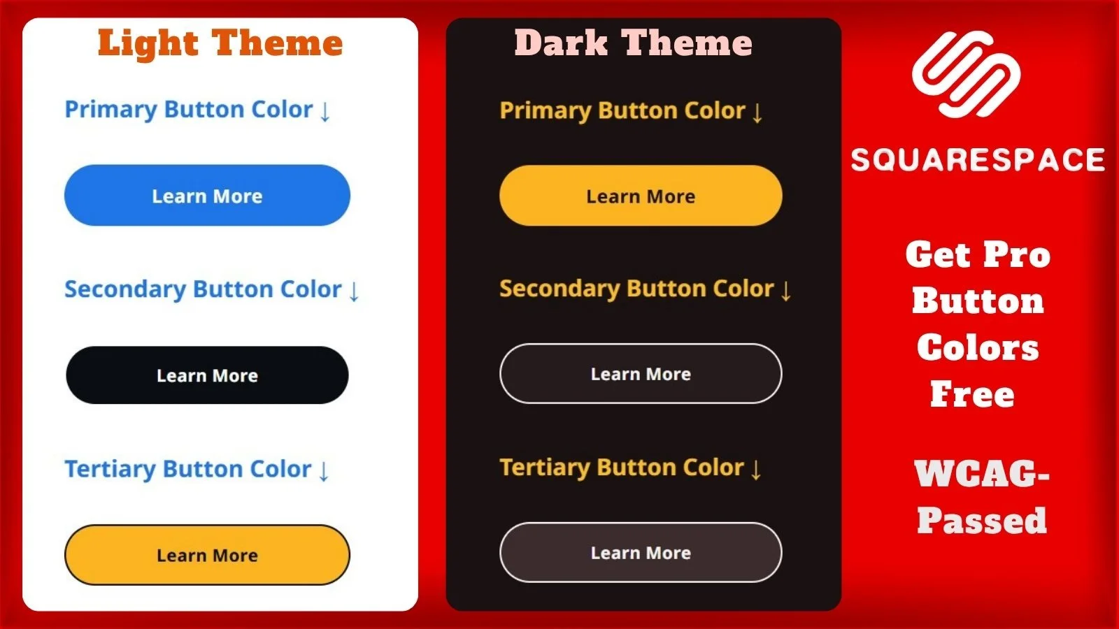 Squarespace Custom Button Colors: Premium WCAG Hex Codes