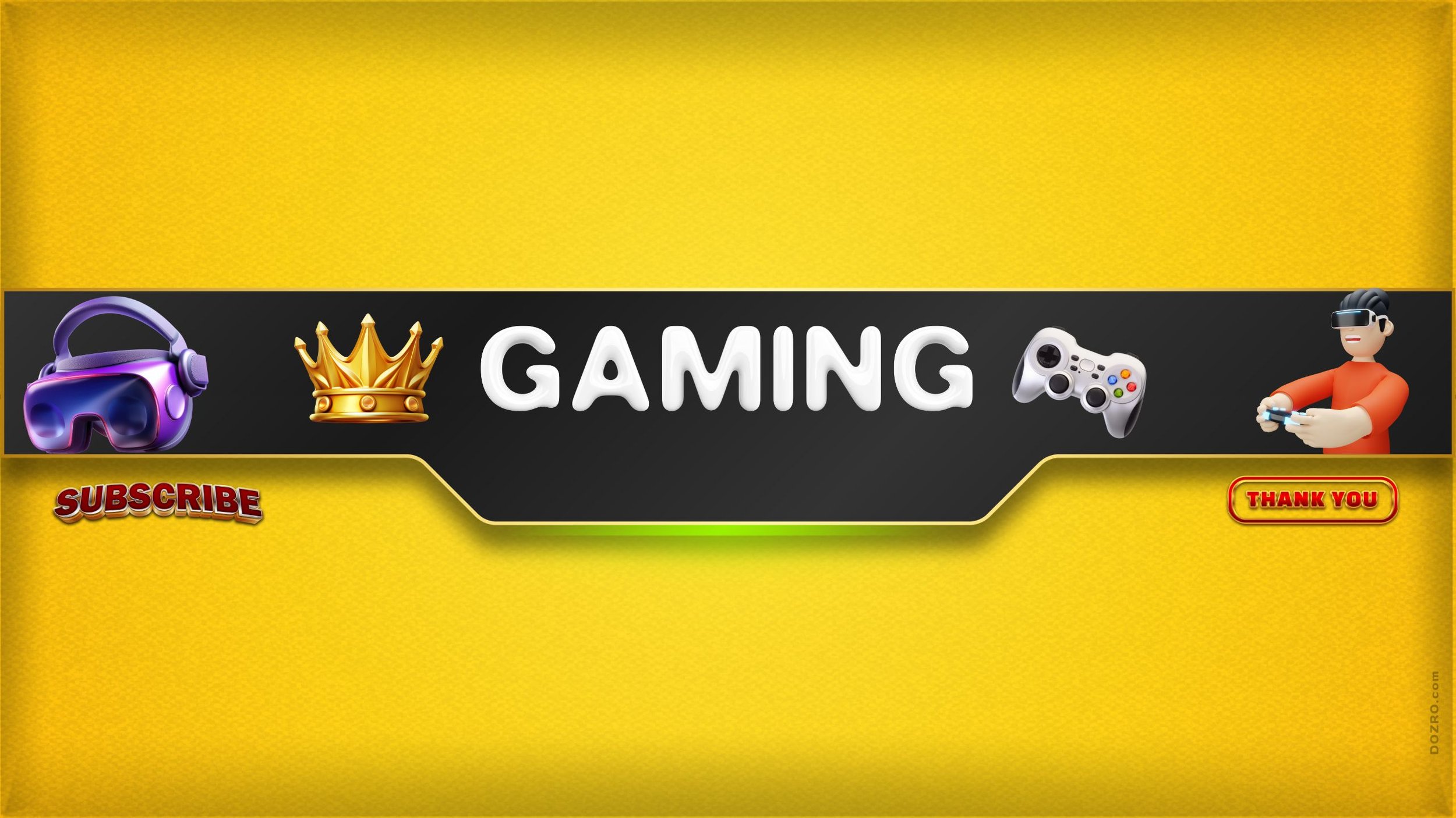 banner for gaming free — DOZRO 💡