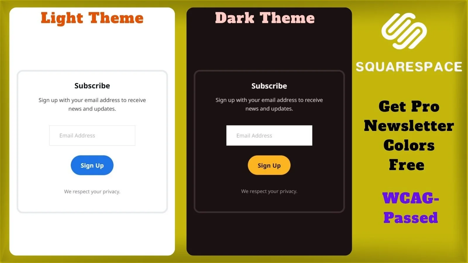 How to Change Squarespace Newsletter Block Colors – Get Premium WCAG-Passed Hex Codes Free