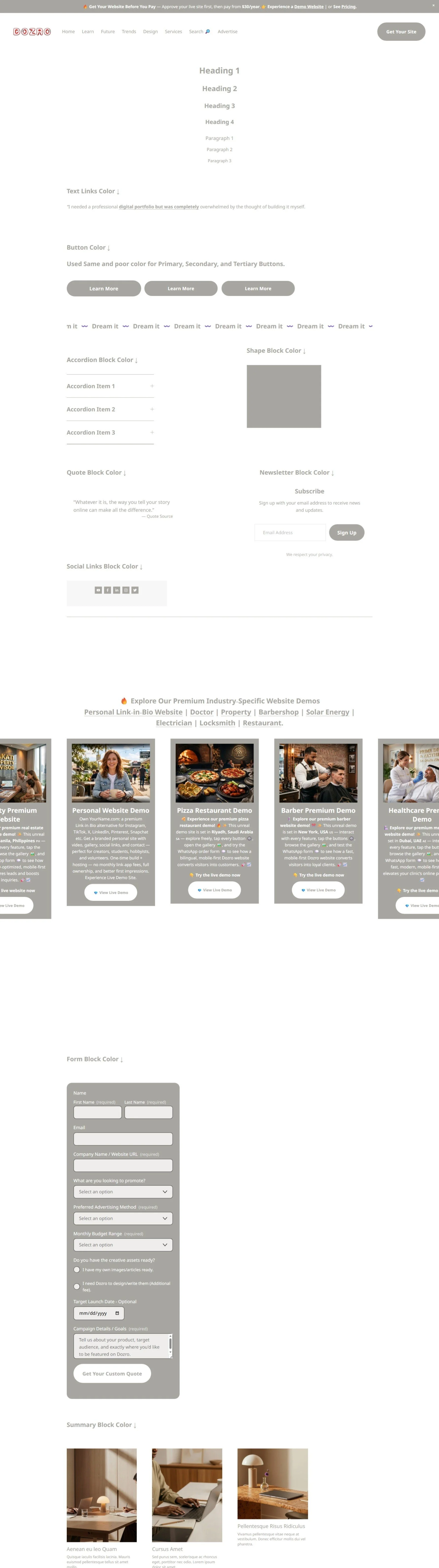 Squarespace Color Themes: Default vs. Professional Custom Palettes