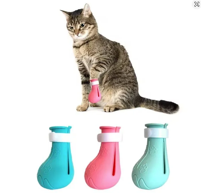 Anti-Scratch Cat Paw Protector Boots for Grooming Bathing Protect Your Furniture and Skin from Cat Claws