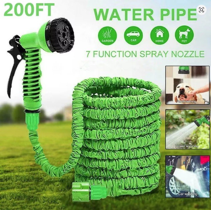Expandable Magic Hose High-Pressure Car Wash with Plant Spraying Functions for Garden Watering