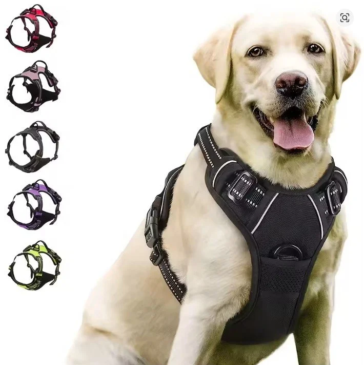 No Pull Dog Harness Front Clip Easy Control Handle for Large Dog