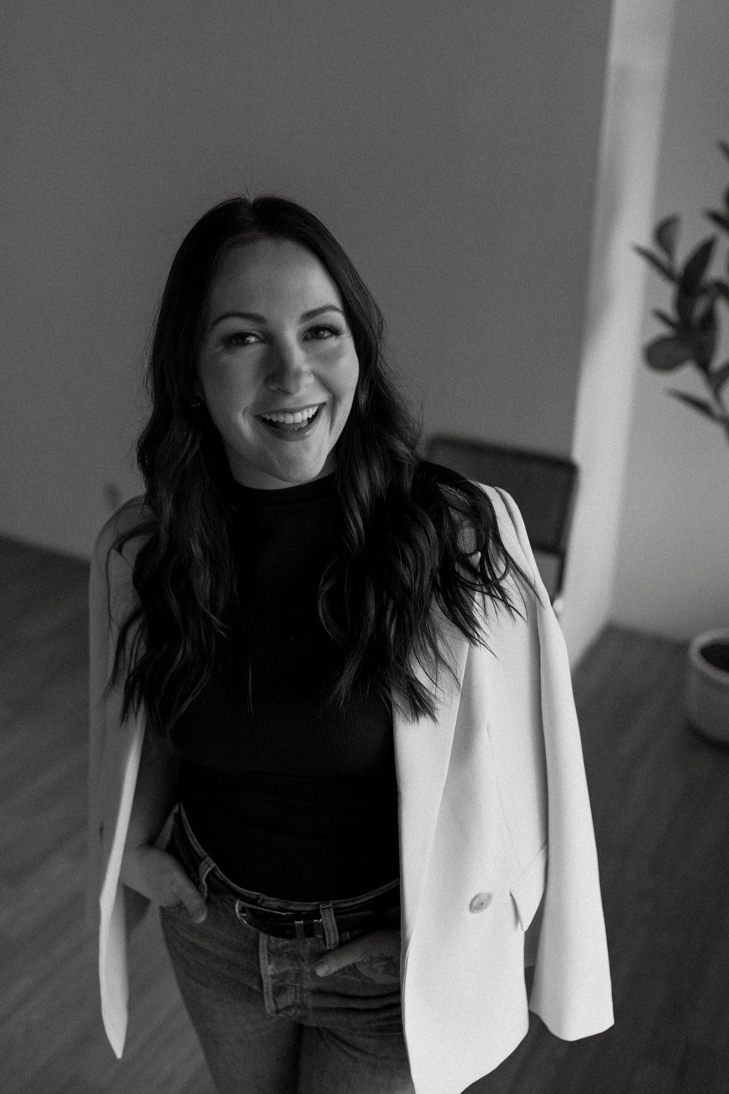 black and white photo of martha grover real estate in alaskan home