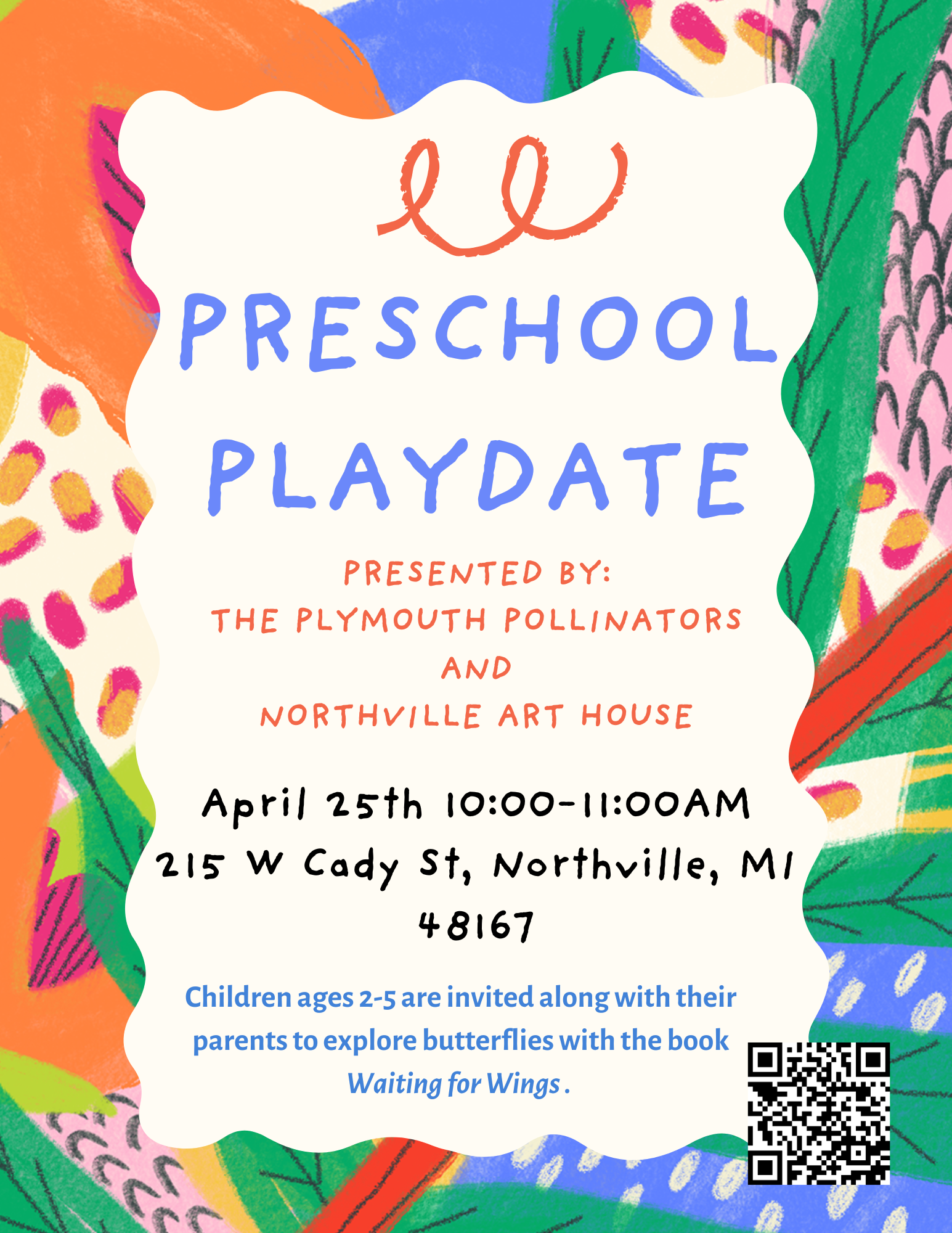 Preschool Playdate: Waiting for Wings